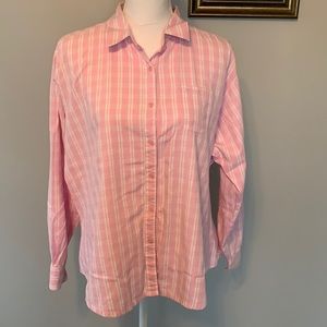 Wrangler Western Brest cancer awareness button down